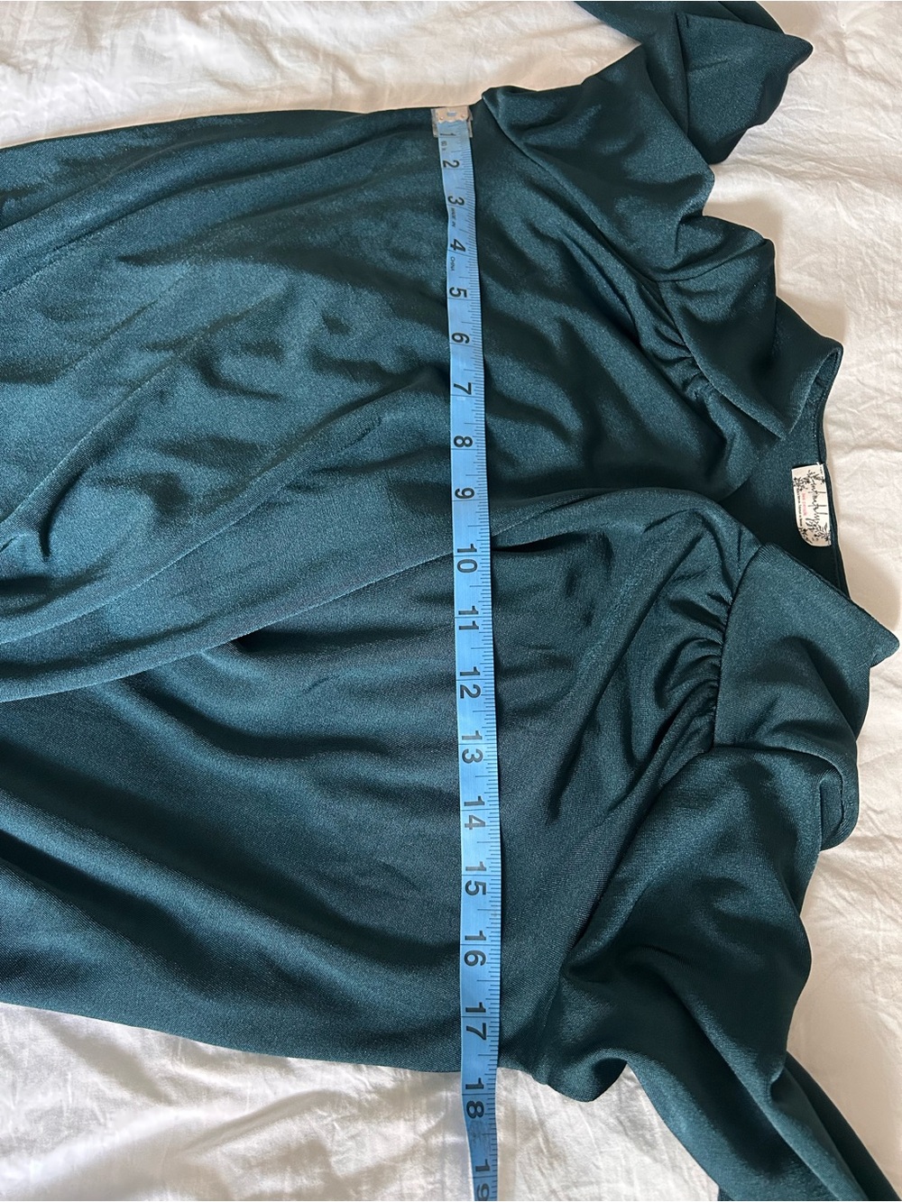 Free People Teal Wrap Surplice Long Sleeve Bodysuit - Picture 8 of 11